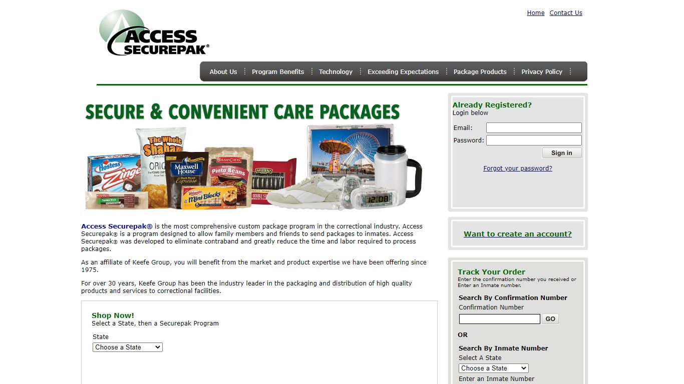 Access Securepak - Santa Cruz County Jail - CA - Welcome
